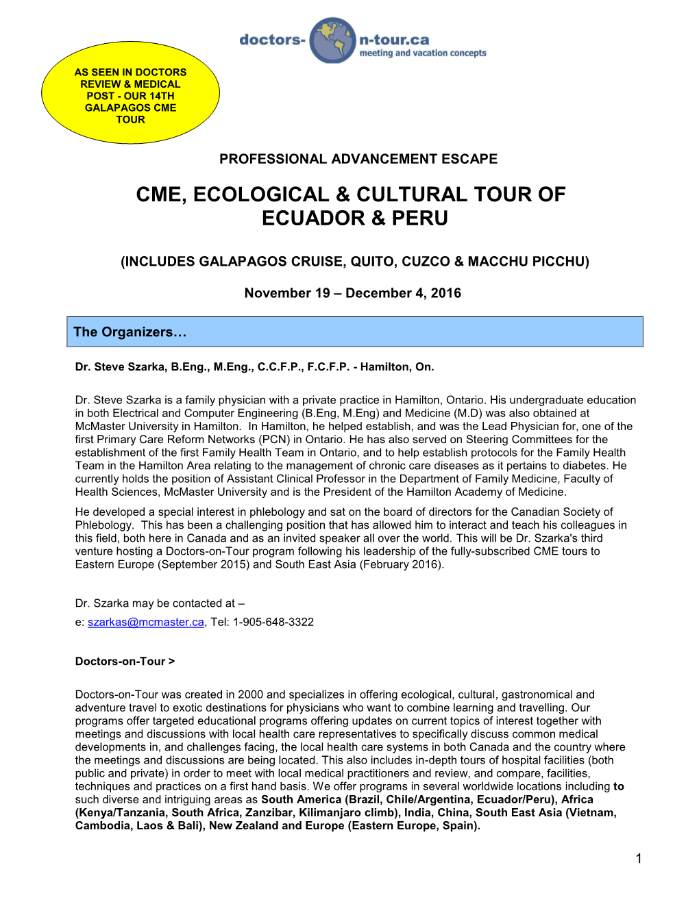 Ecuador & Peru