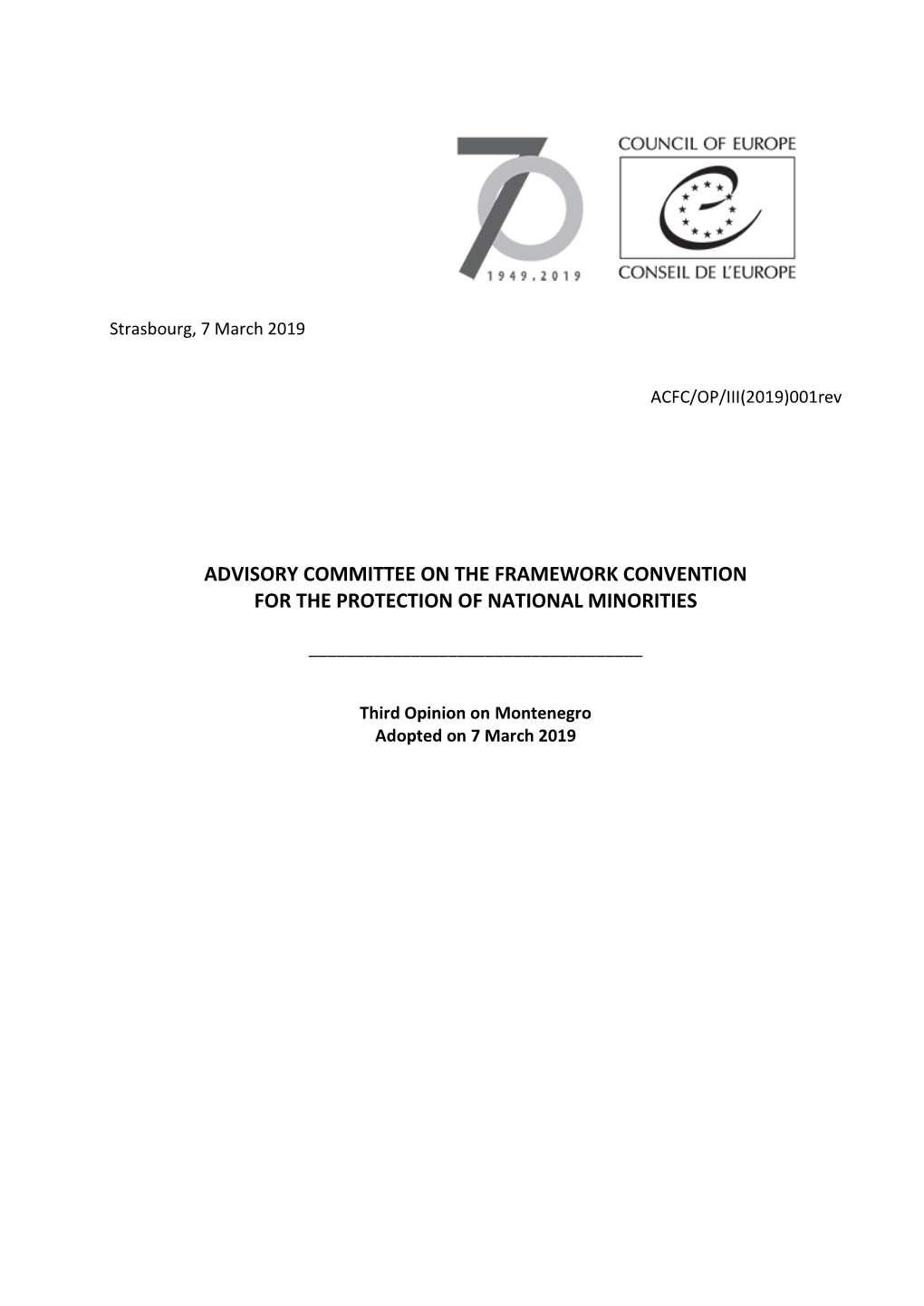 Advisory Committee on the Framework Convention for the Protection of National Minorities