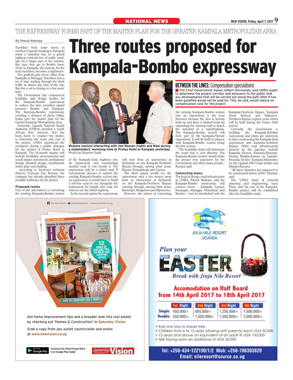 Three Routes Proposed for Kampala-Bombo Expressway