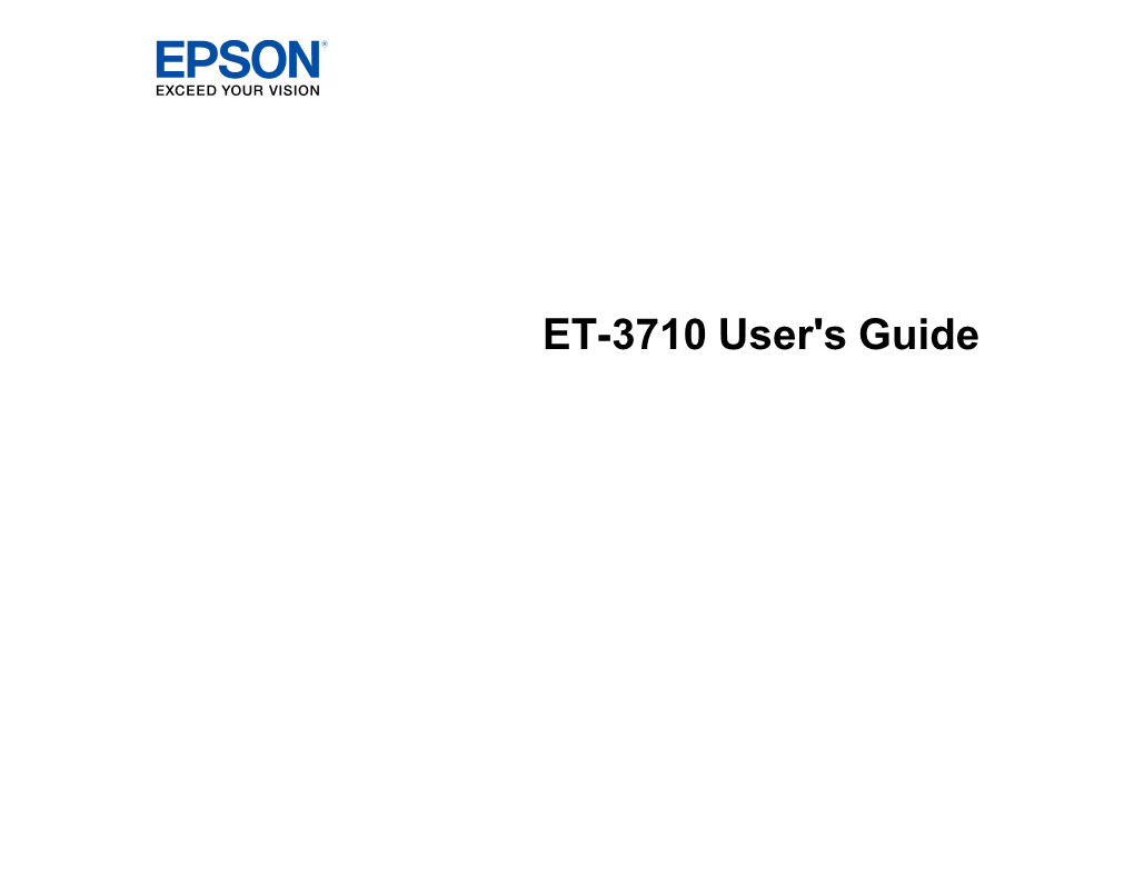 ET-3710 User's Guide