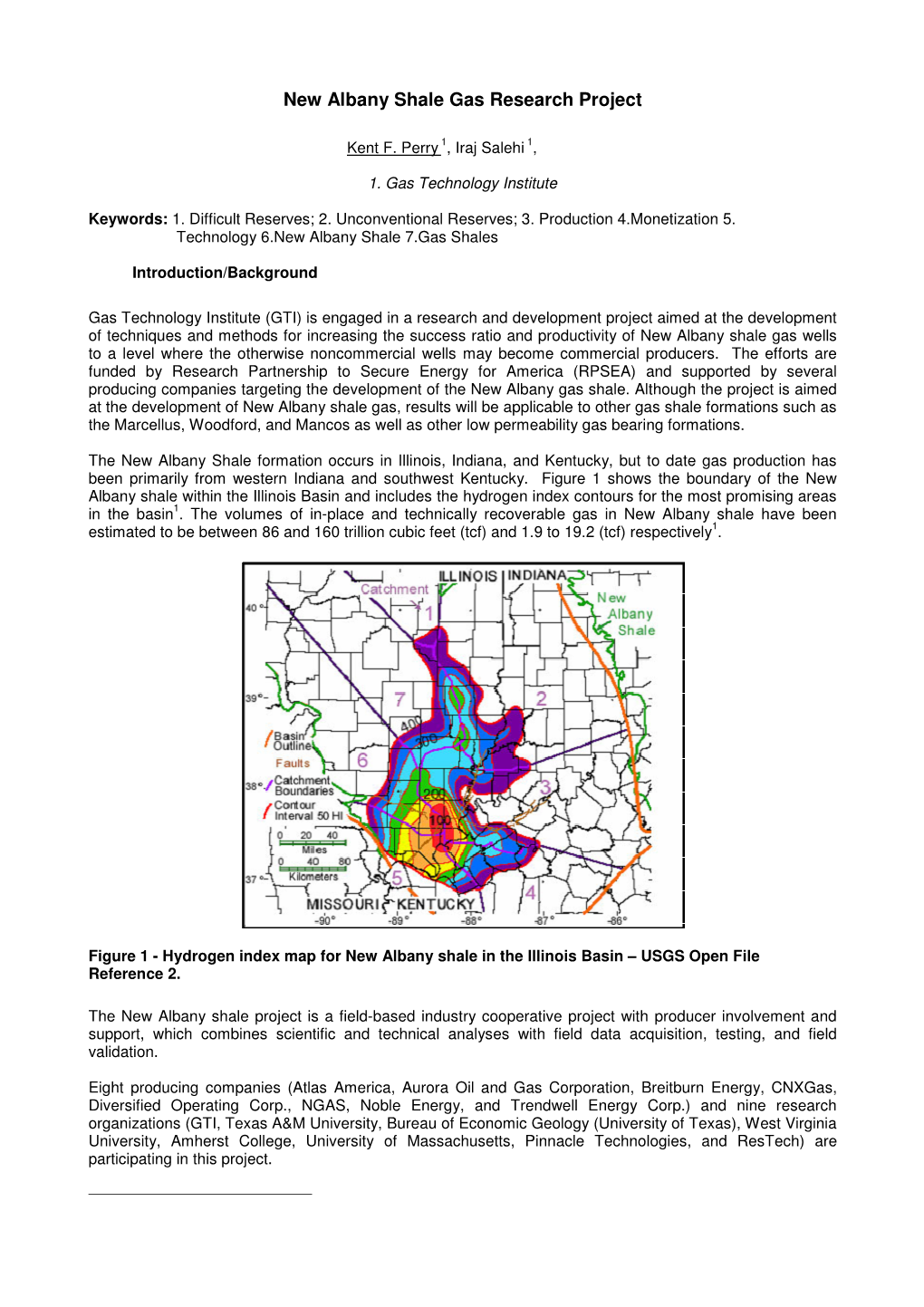 New Albany Shale Gas Research Project