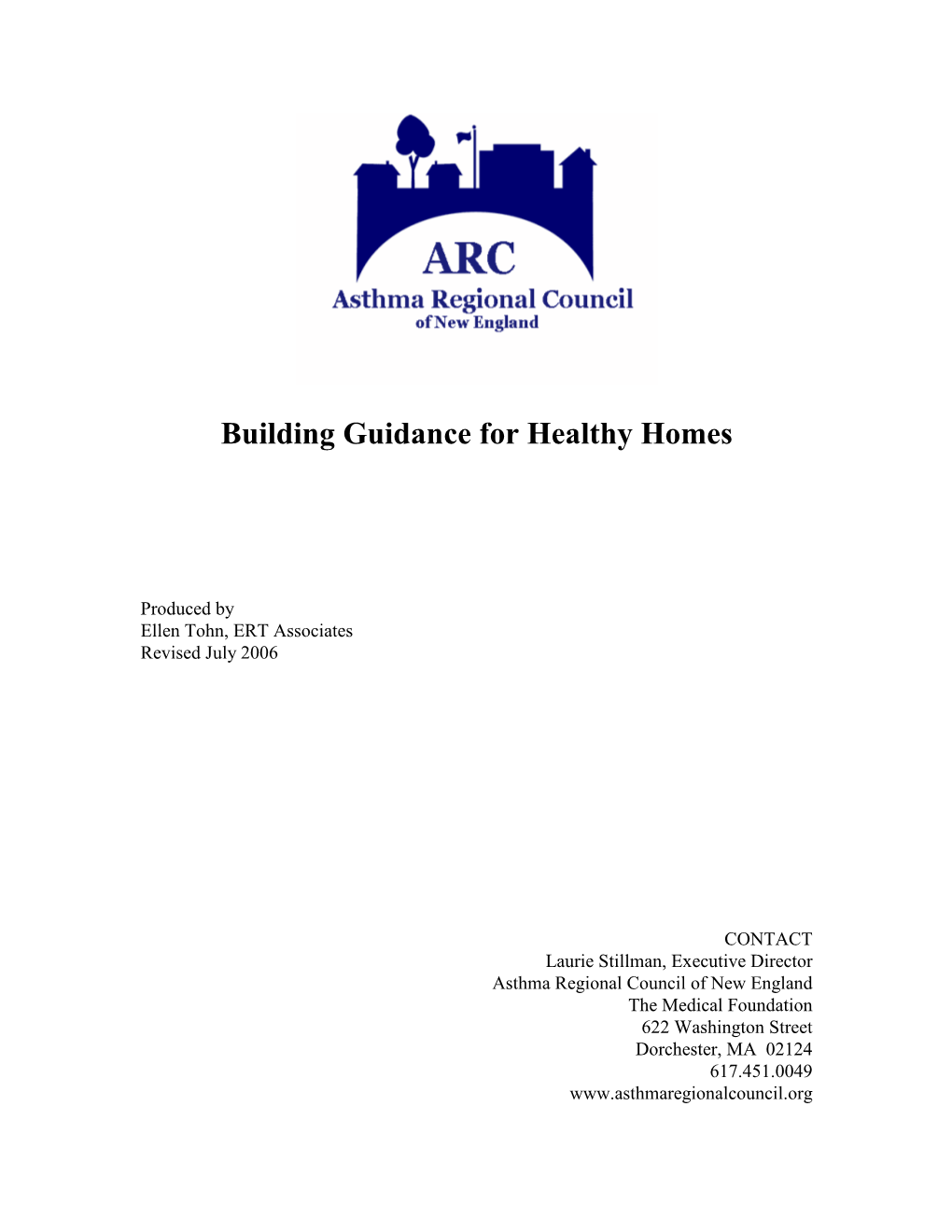 Building Guidance for Healthy Homes