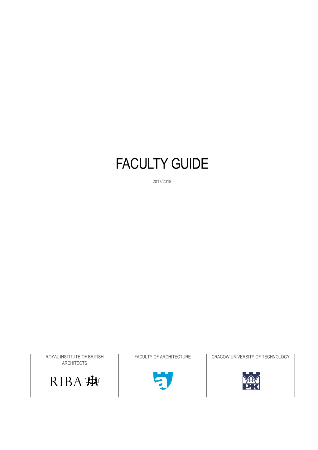 Faculty Guide