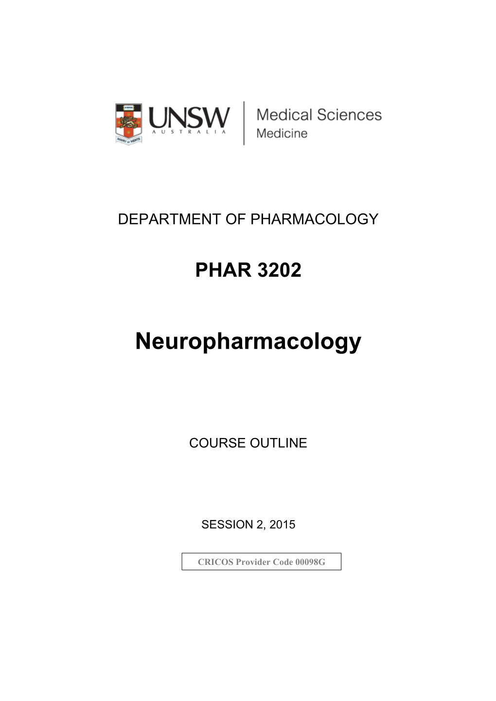 Neuropharmacology