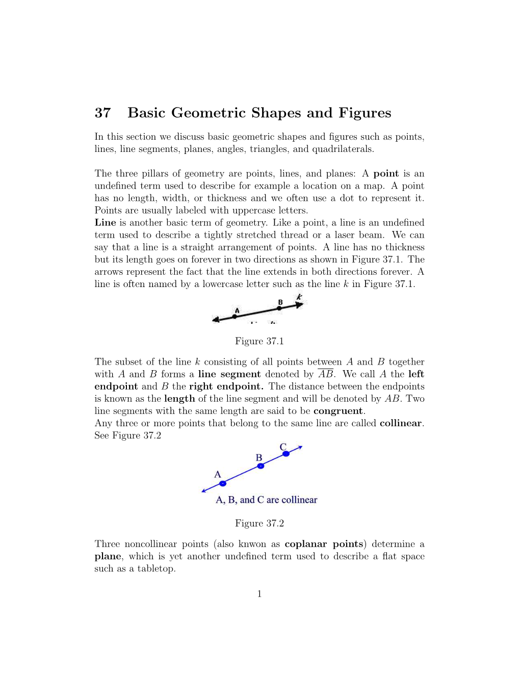 37 Basic Geometric Shapes and Figures