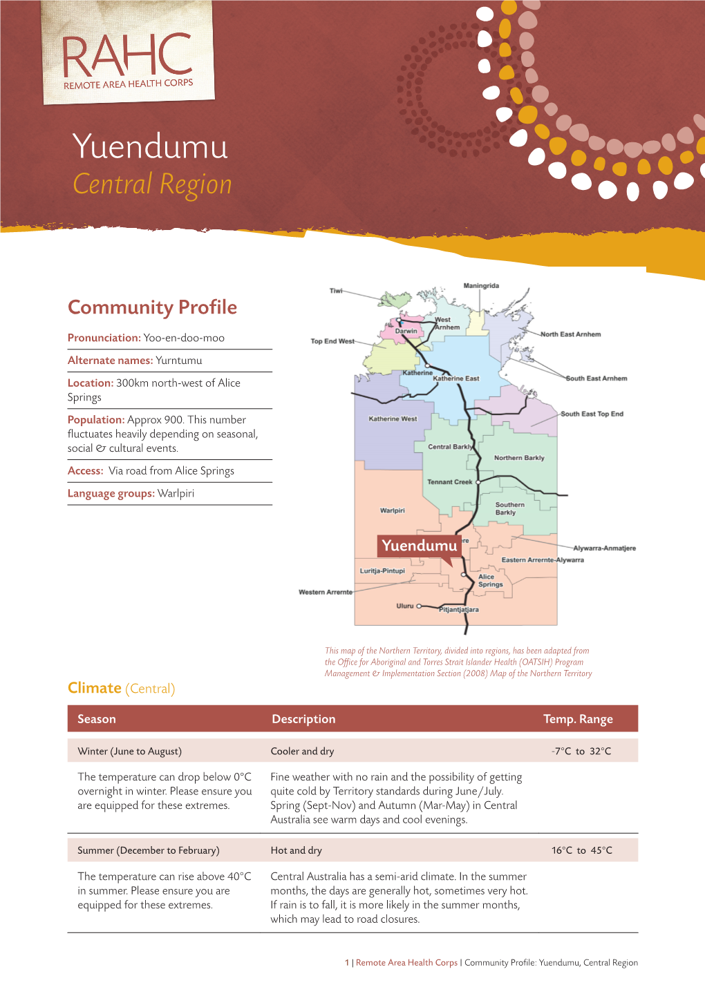 Yuendumu Central Region