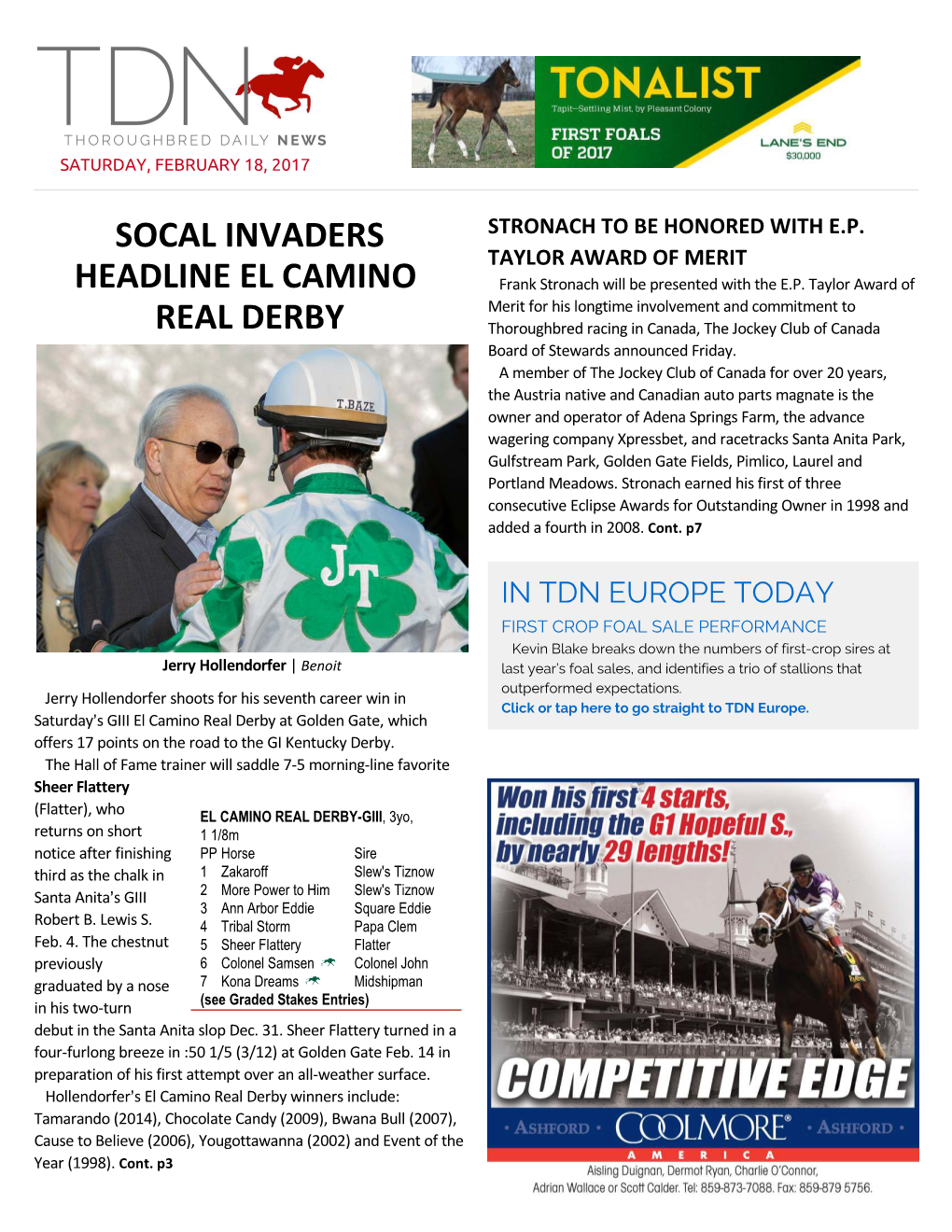 Socal Invaders Headline El Camino Real Derby