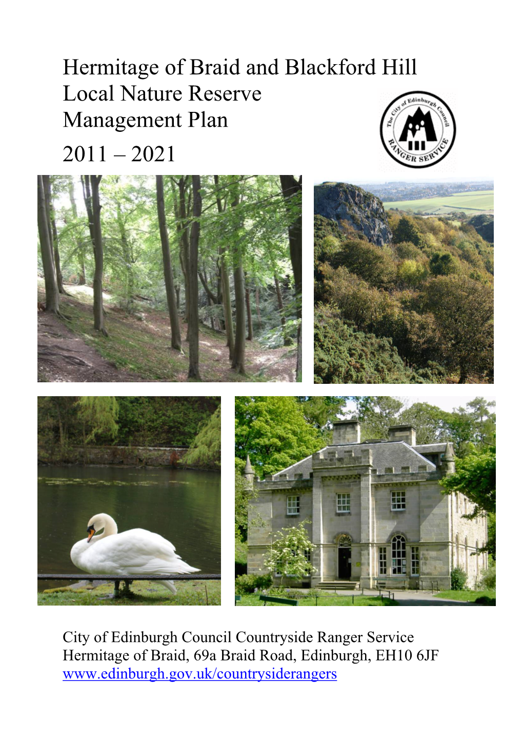 Hermitage of Braid and Blackford Hill Local Nature Reserve Management Plan