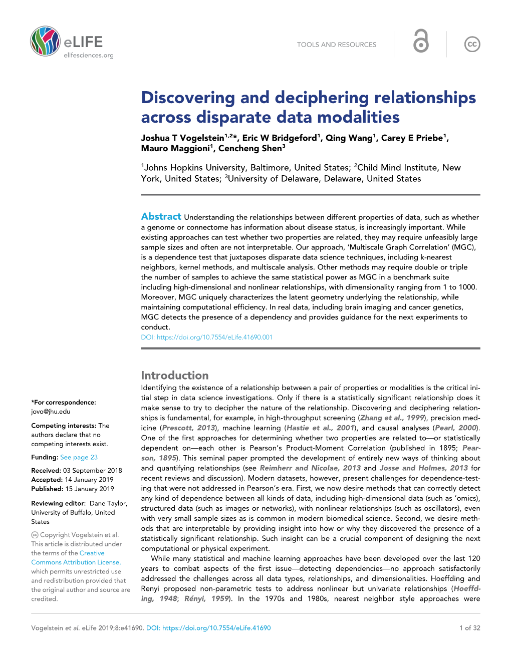 Discovering and Deciphering Relationships Across Disparate Data