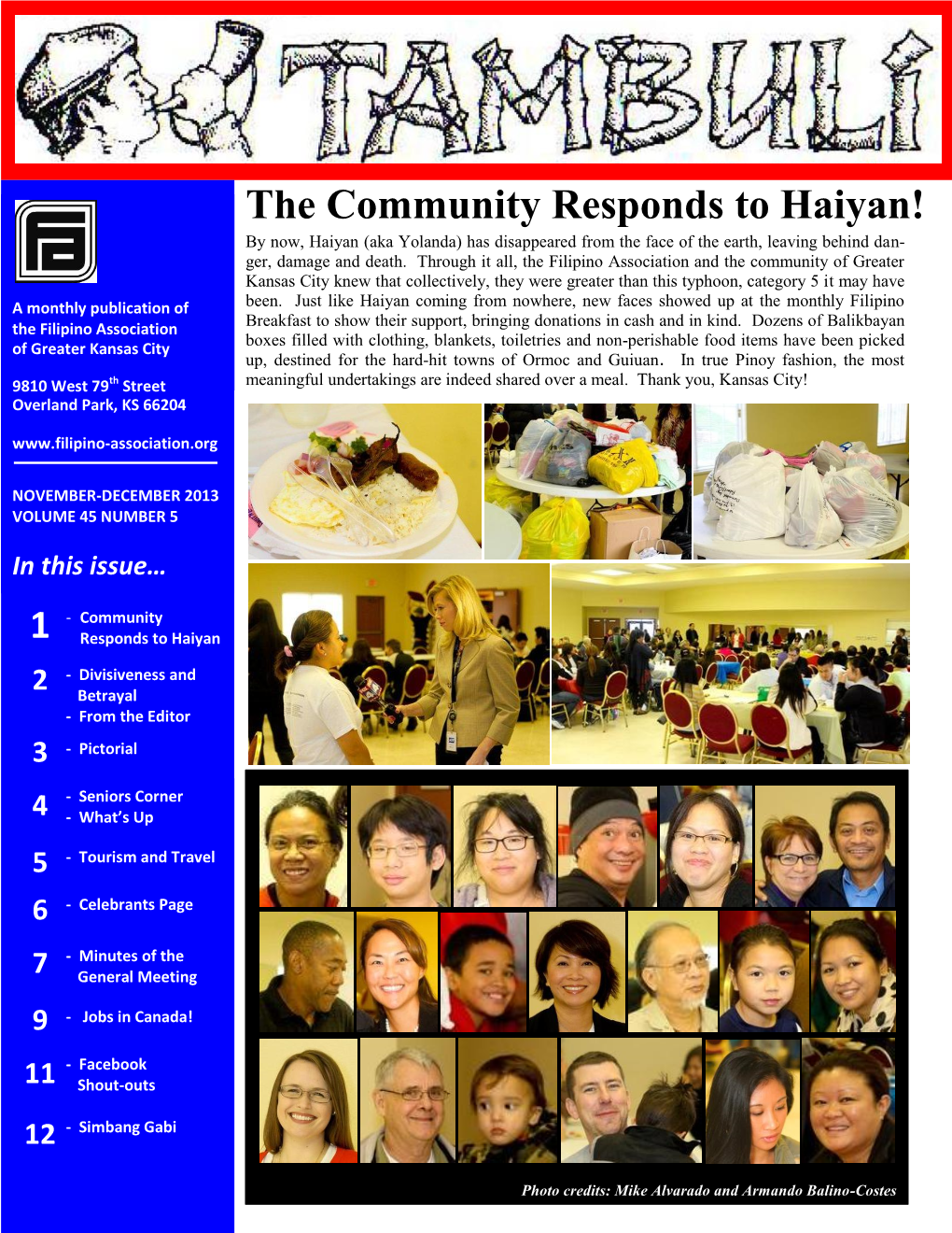 The Community Responds to Haiyan!