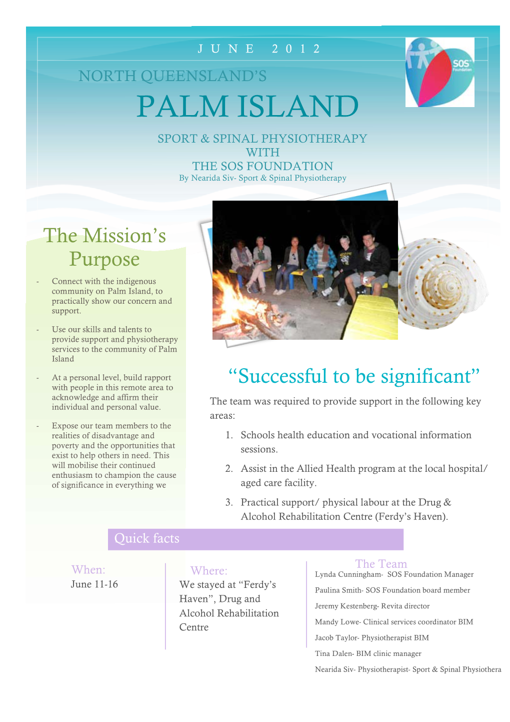 Palm Island Report 1