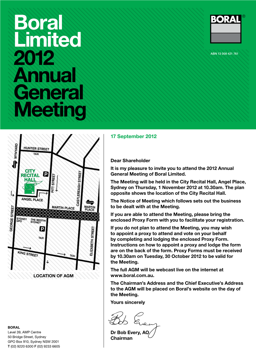 2012 Notice of Meeting