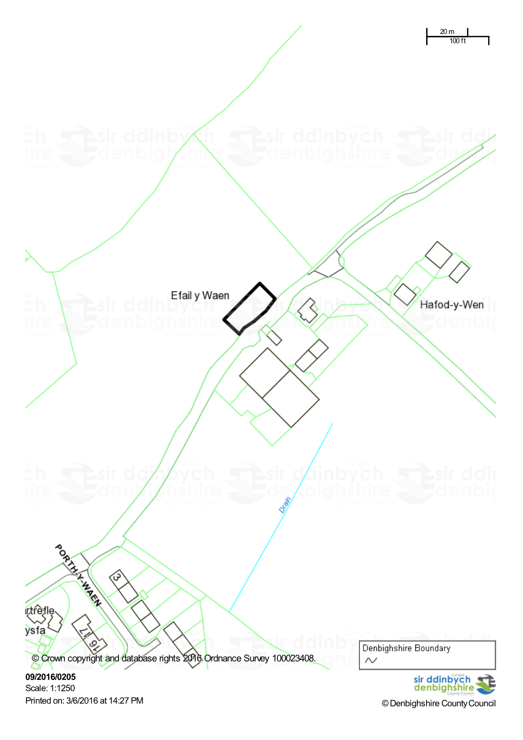 © Crown Copyright and Database Rights 2016 Ordnance Survey 100023408