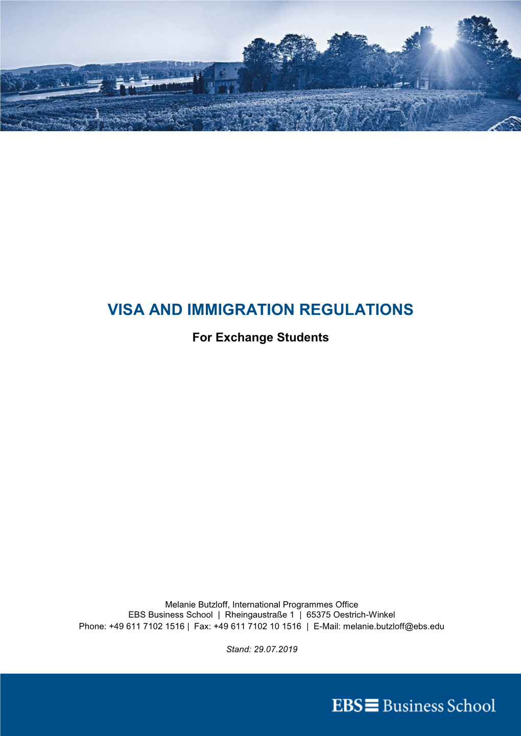 Visa and Immigration Regulations