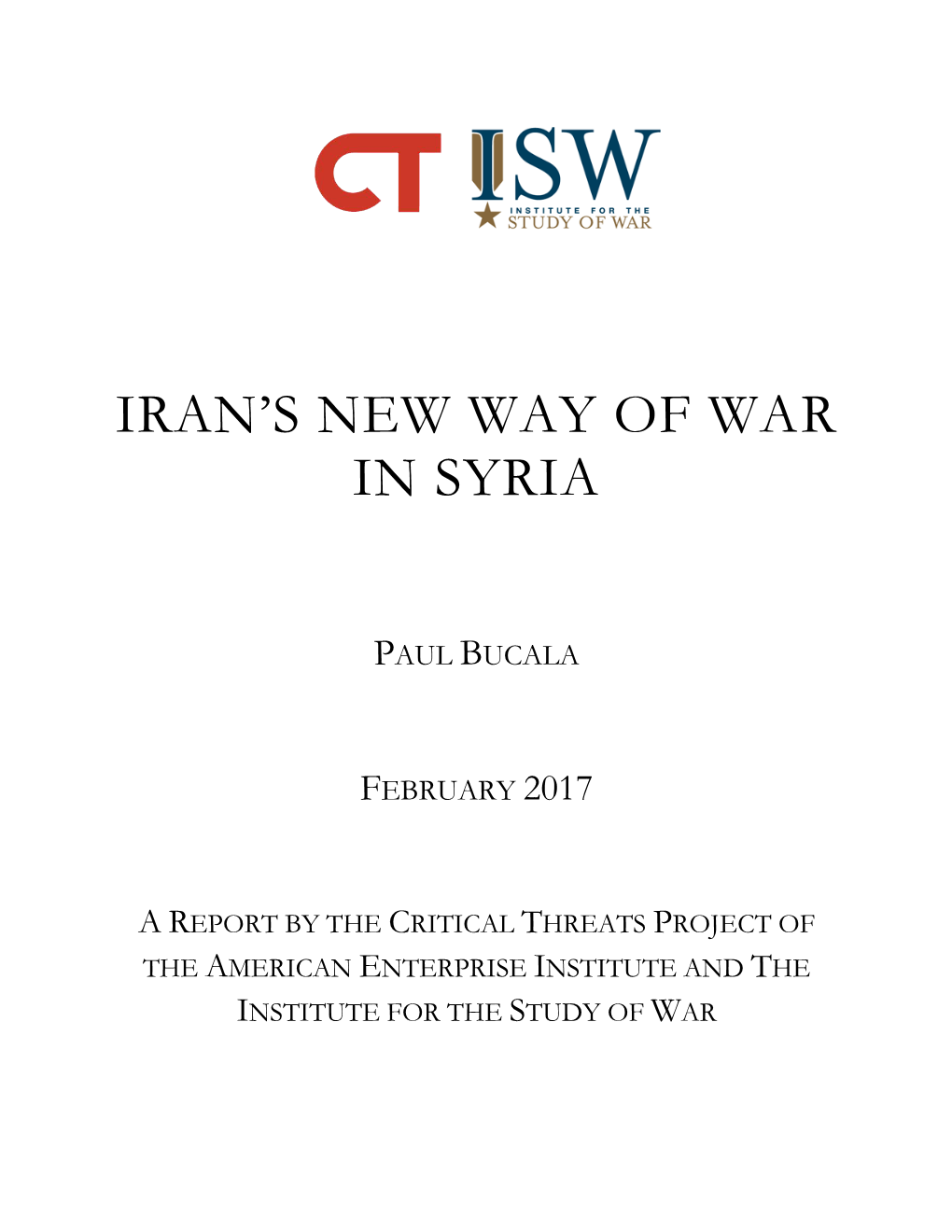 Iran's New Way of War in Syria