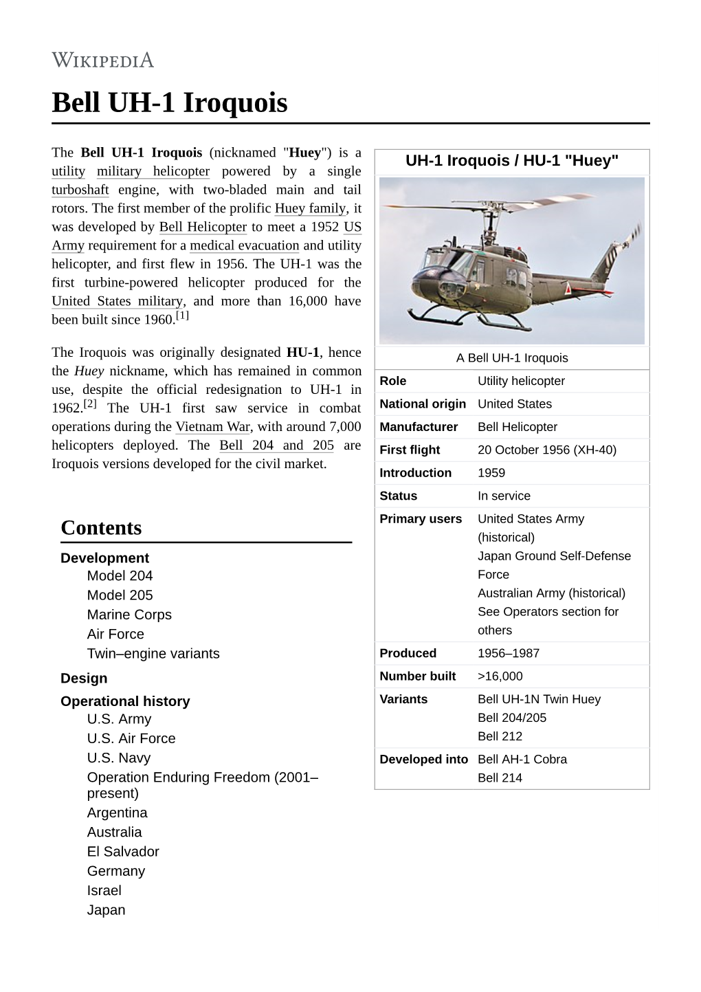 Bell UH-1 Iroquois