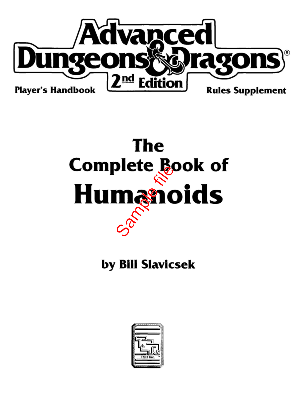 The Complete Book of Humanoids