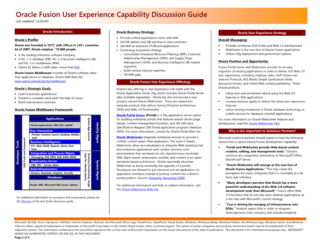 Oracle Fusion UX Capability DG