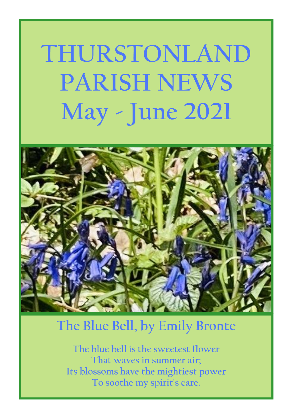 THURSTONLAND PARISH NEWS May - June 2021