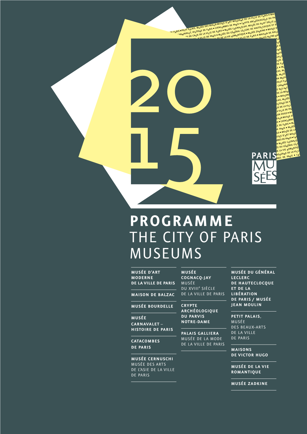 Programme the City of Paris Museums