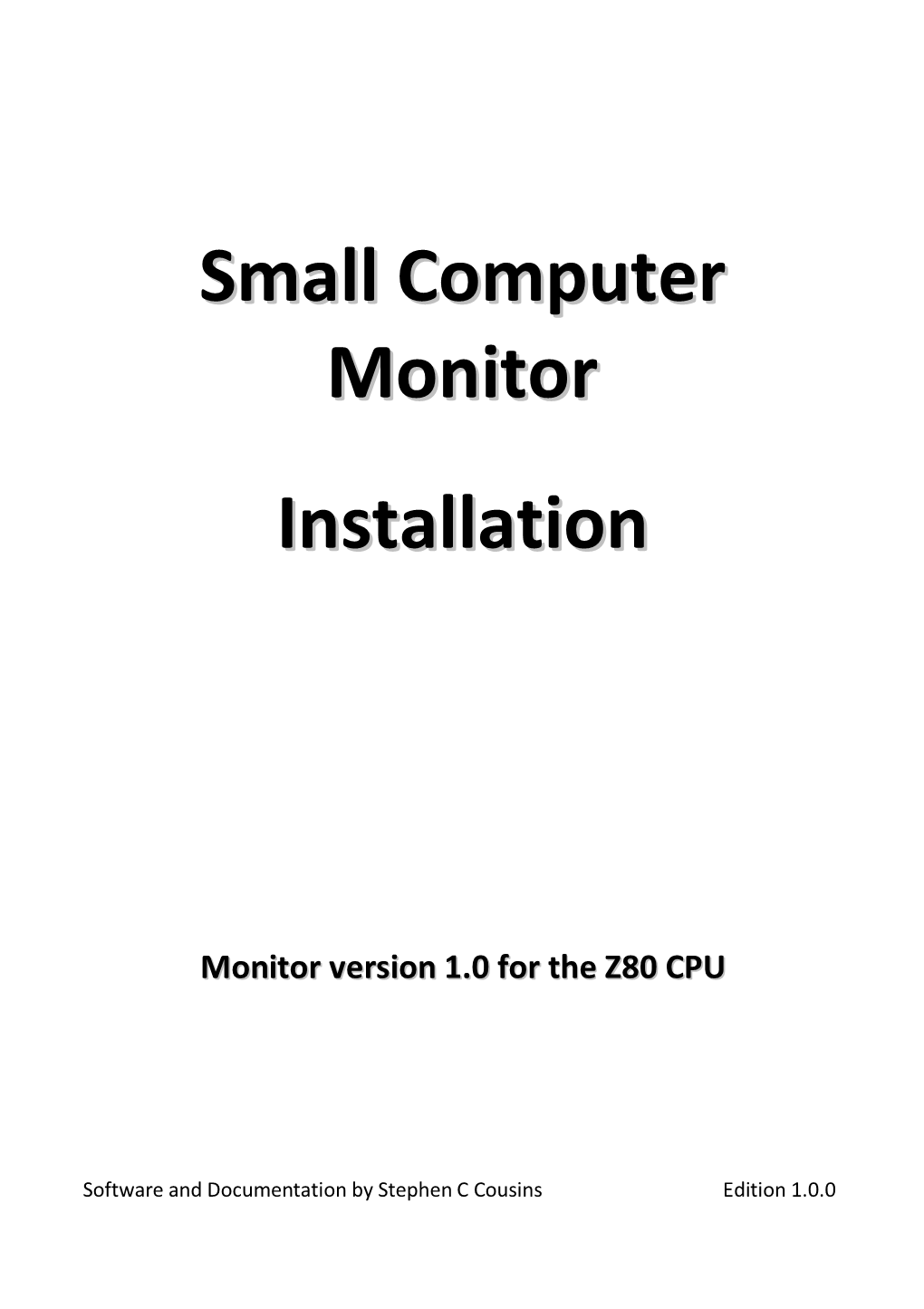 Small Computer Monitor Installation
