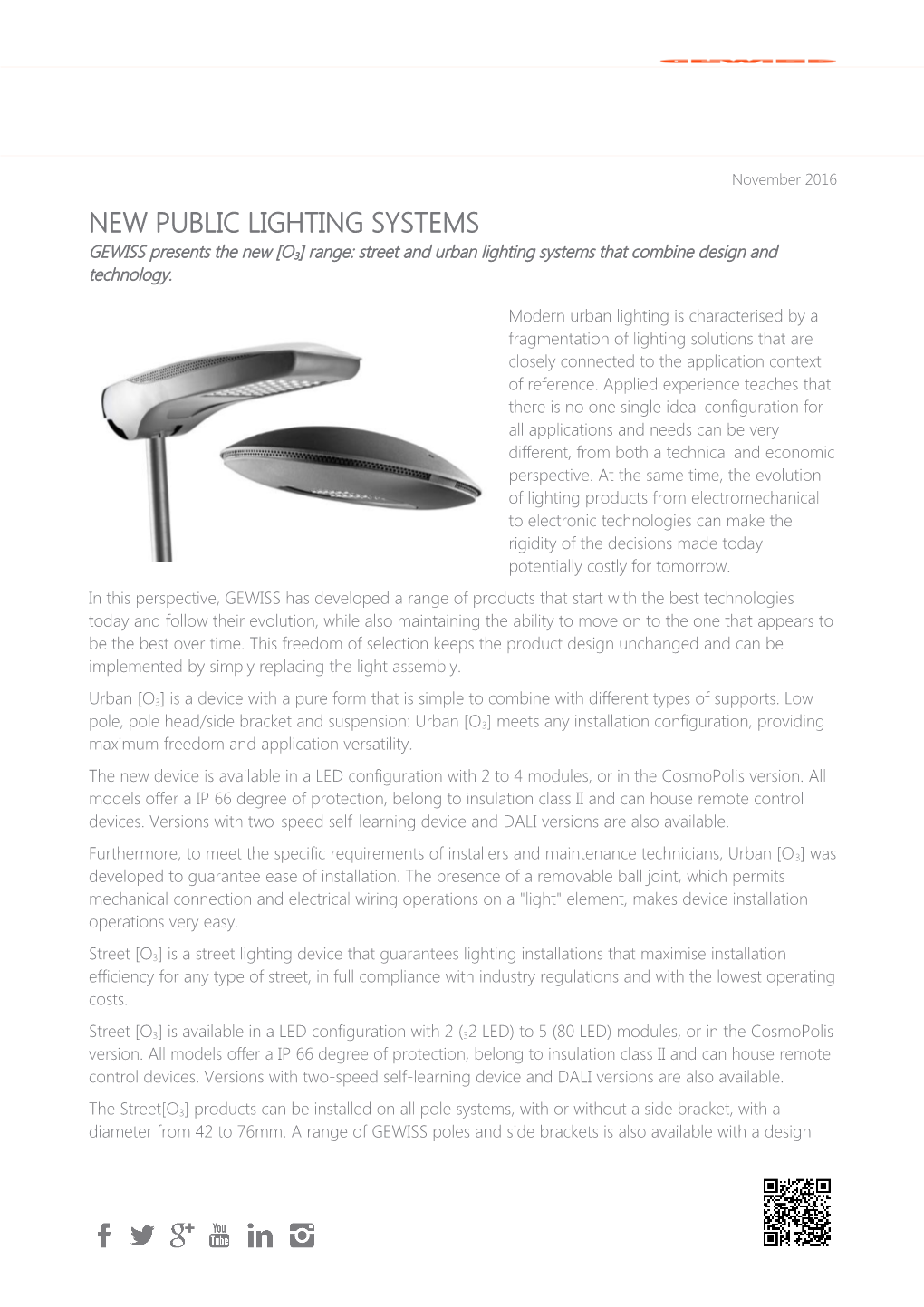 New Public Lighting Systems