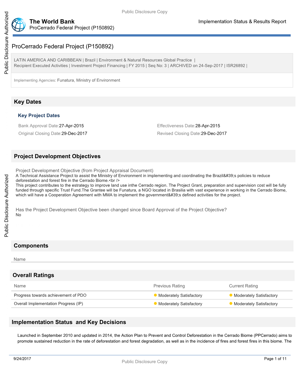 World Bank Document