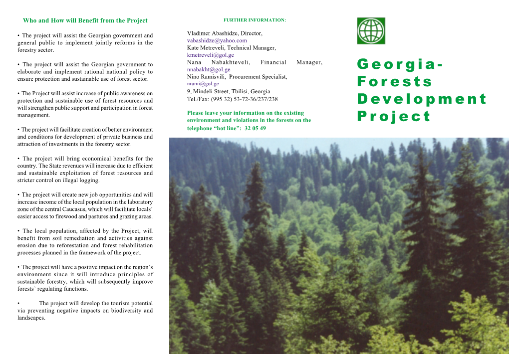 Georgia- Forests Development Project
