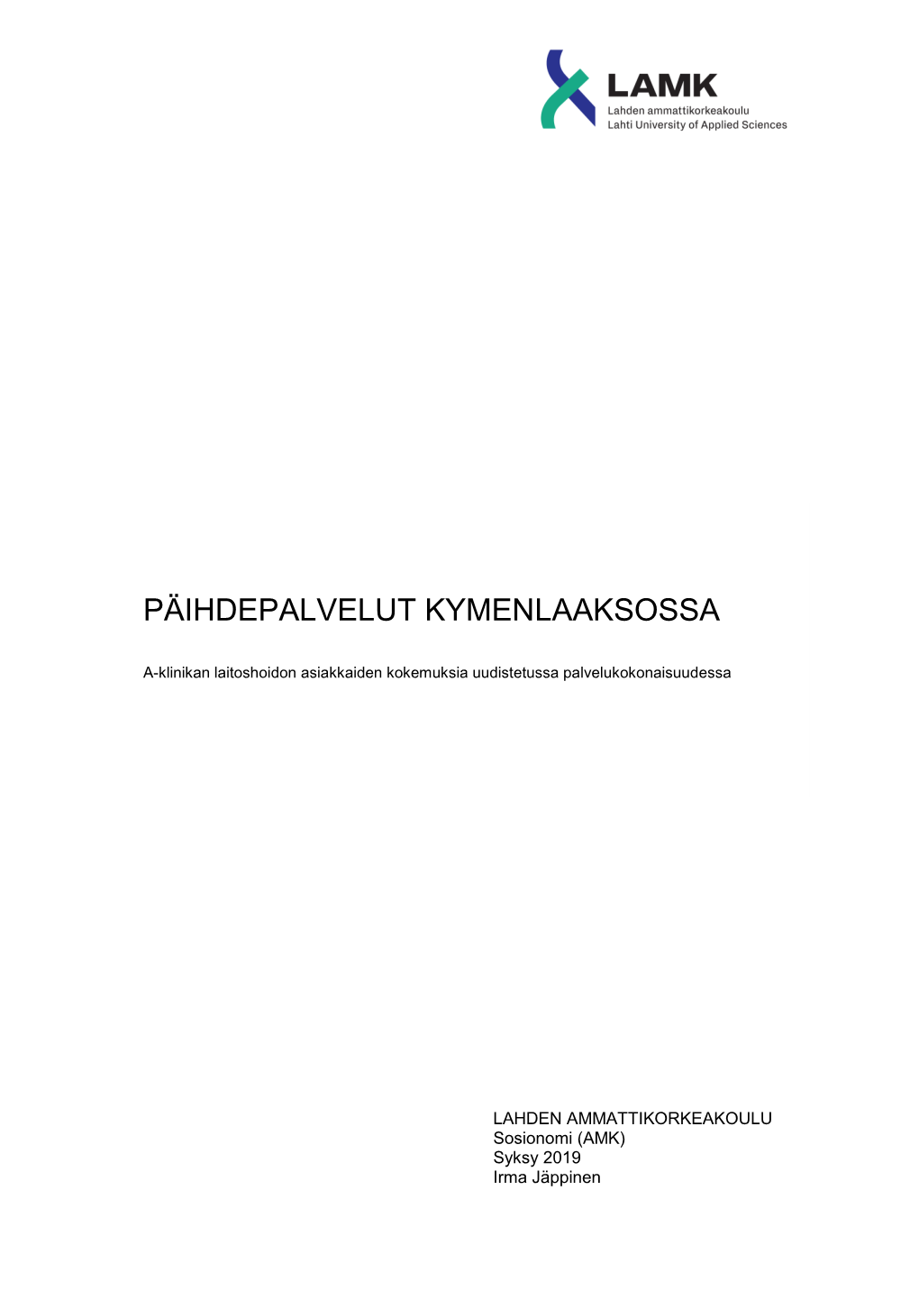 Päihdepalvelut Kymenlaaksossa