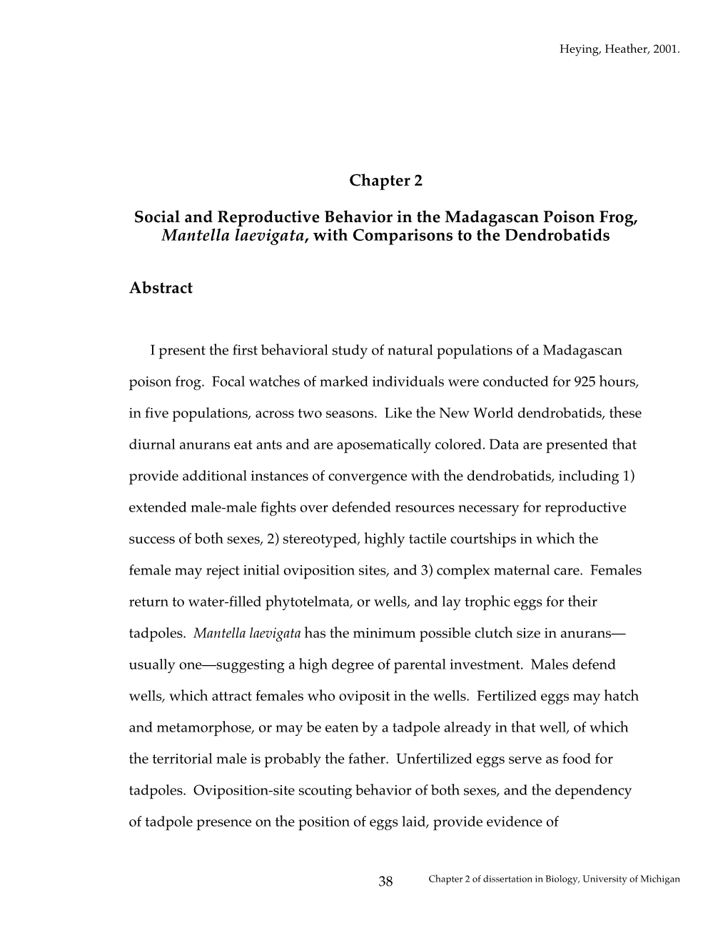 Chapter 2 Social and Reproductive Behavior in the Madagascan