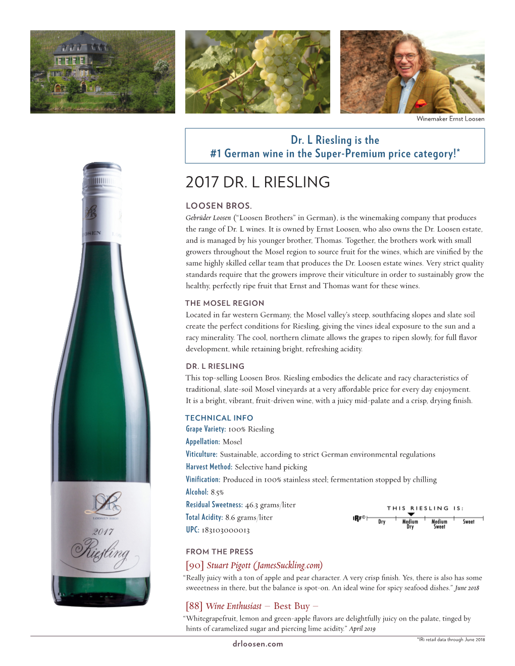 2017 Dr. L Riesling