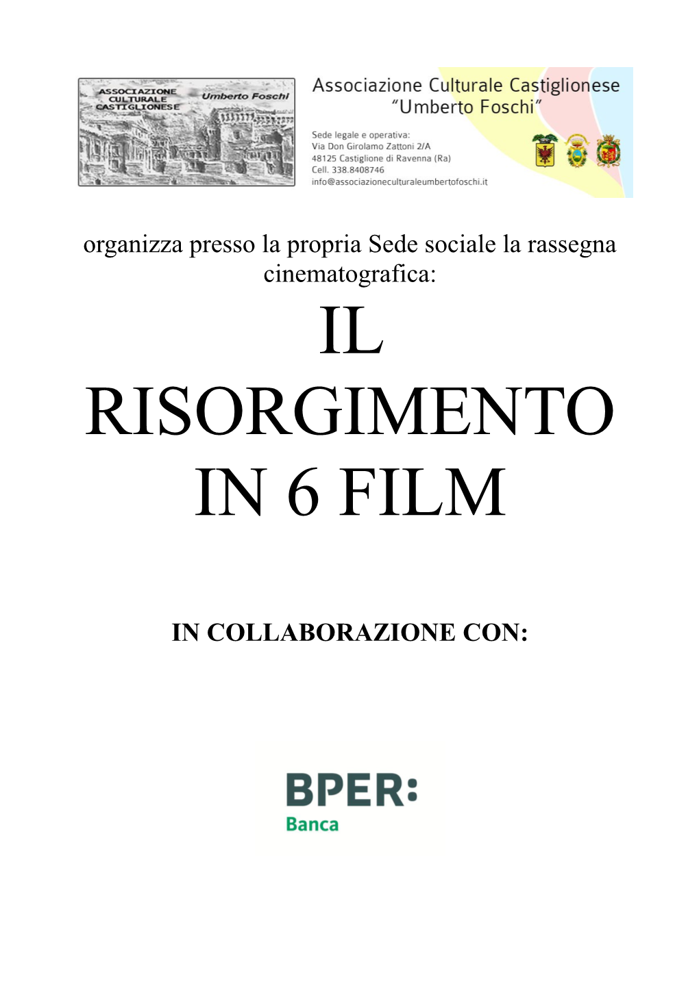 Il Risorgimento in 6 Film