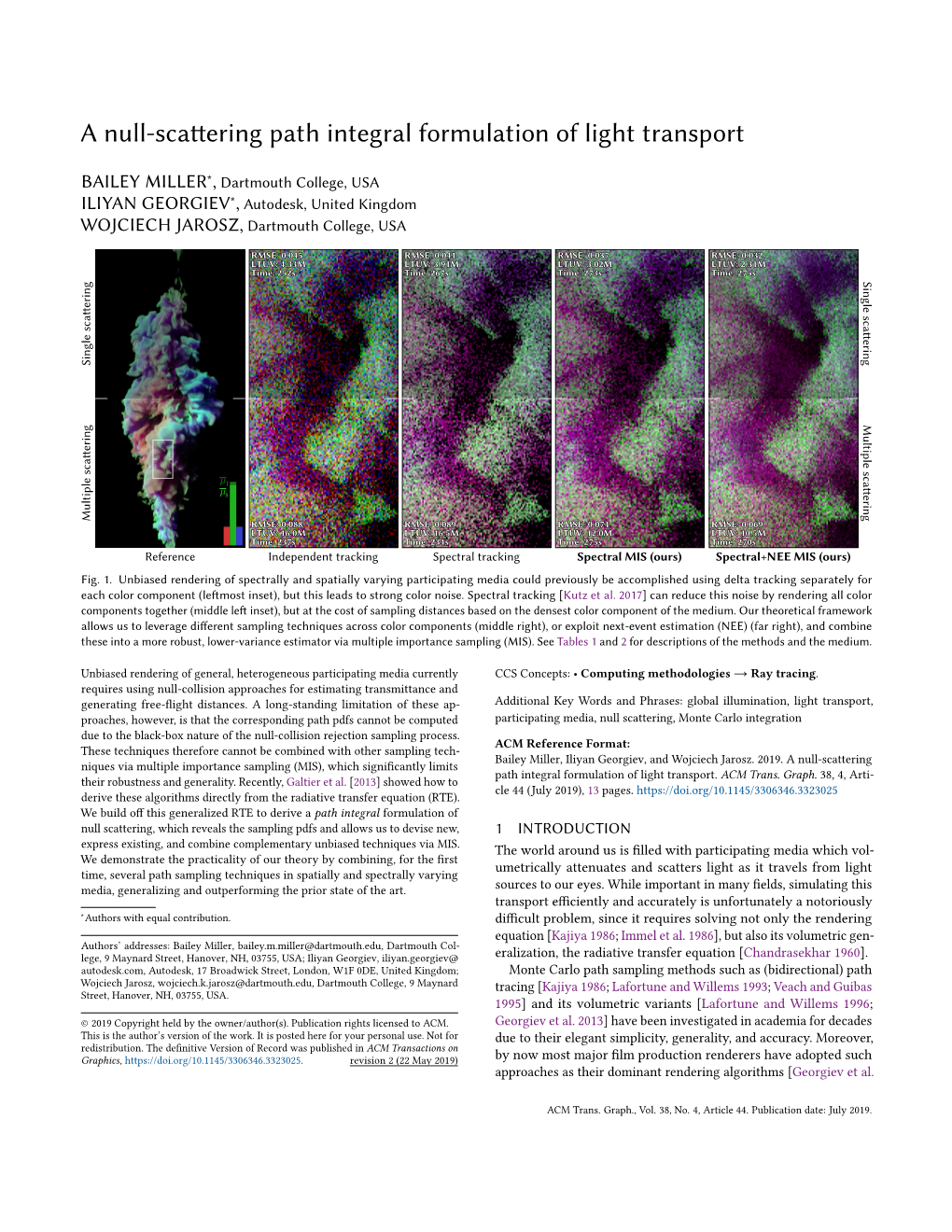 A Null-Scattering Path Integral Formulation of Light Transport