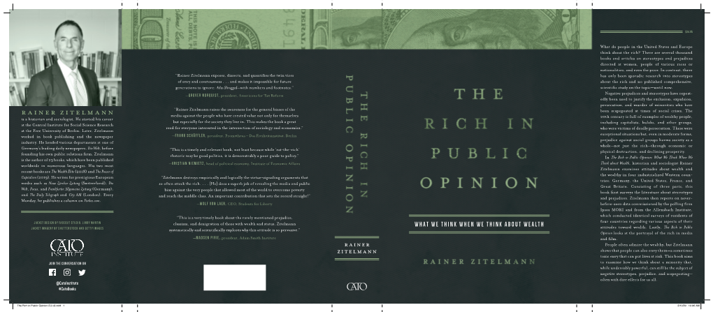 Rainer Zitelmann Exposes, Dissects, and Quantifies the Twin Vices Has Only Been Sporadic Research Into Stereotypes of Envy and Covetousness