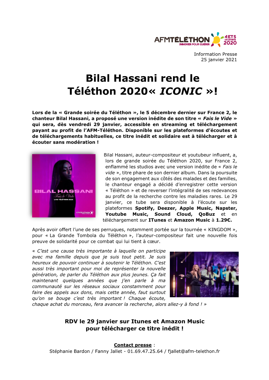 Bilal Hassani Rend Le Téléthon 2020« ICONIC »!