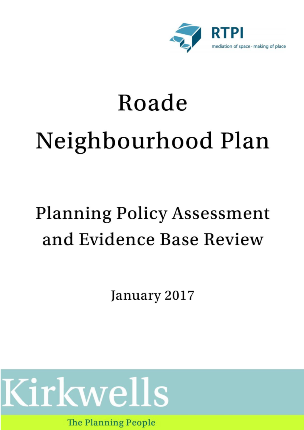 Roade Planning Policy Assessment