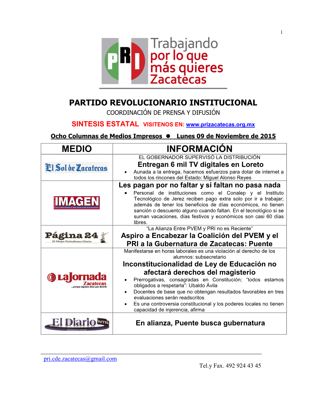 Partido Revolucionario Institucional