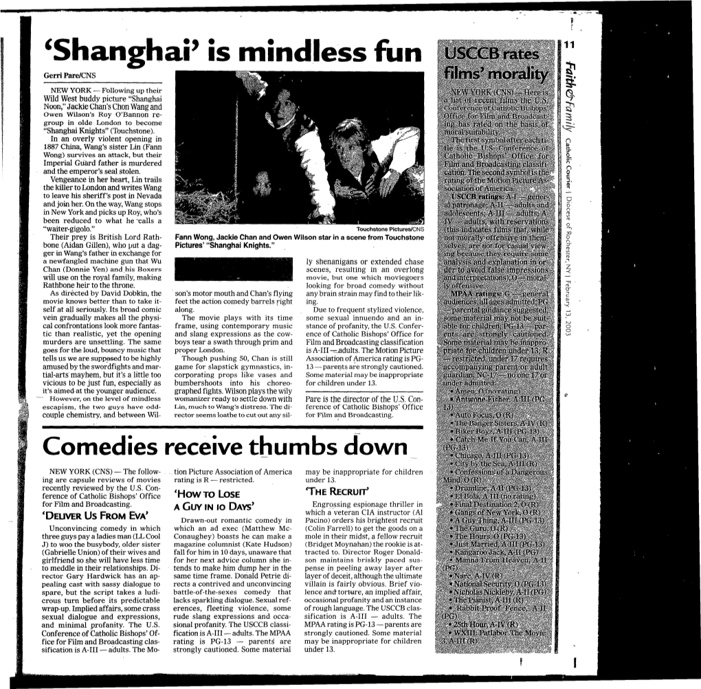 'Shanghai' Is Mindless Fun Usccbrates