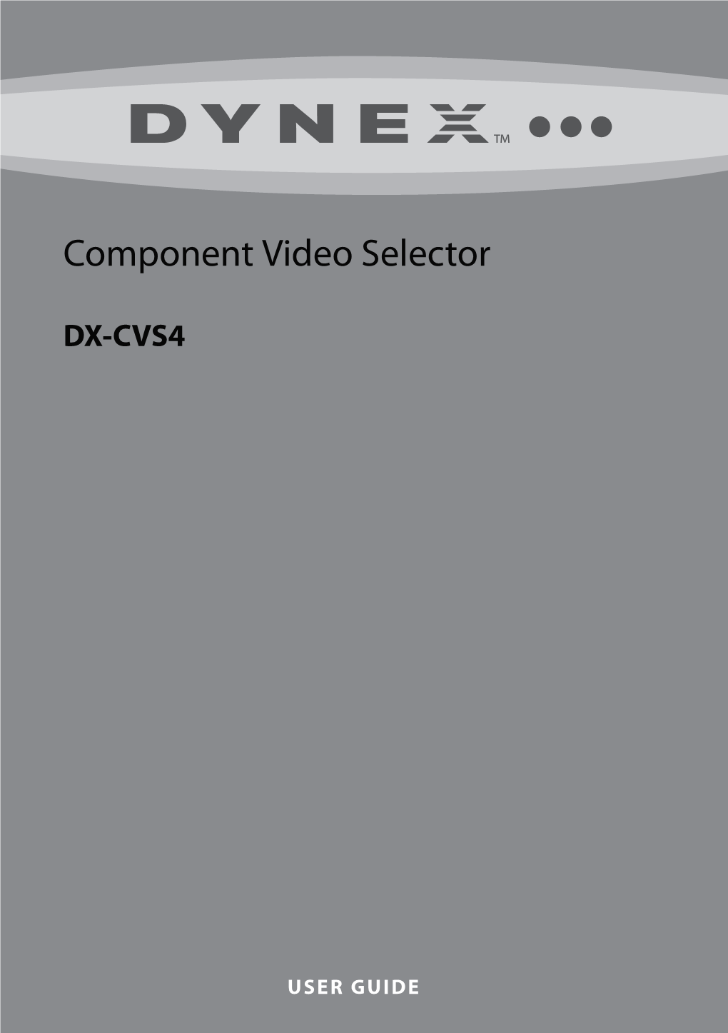 Component Video Selector