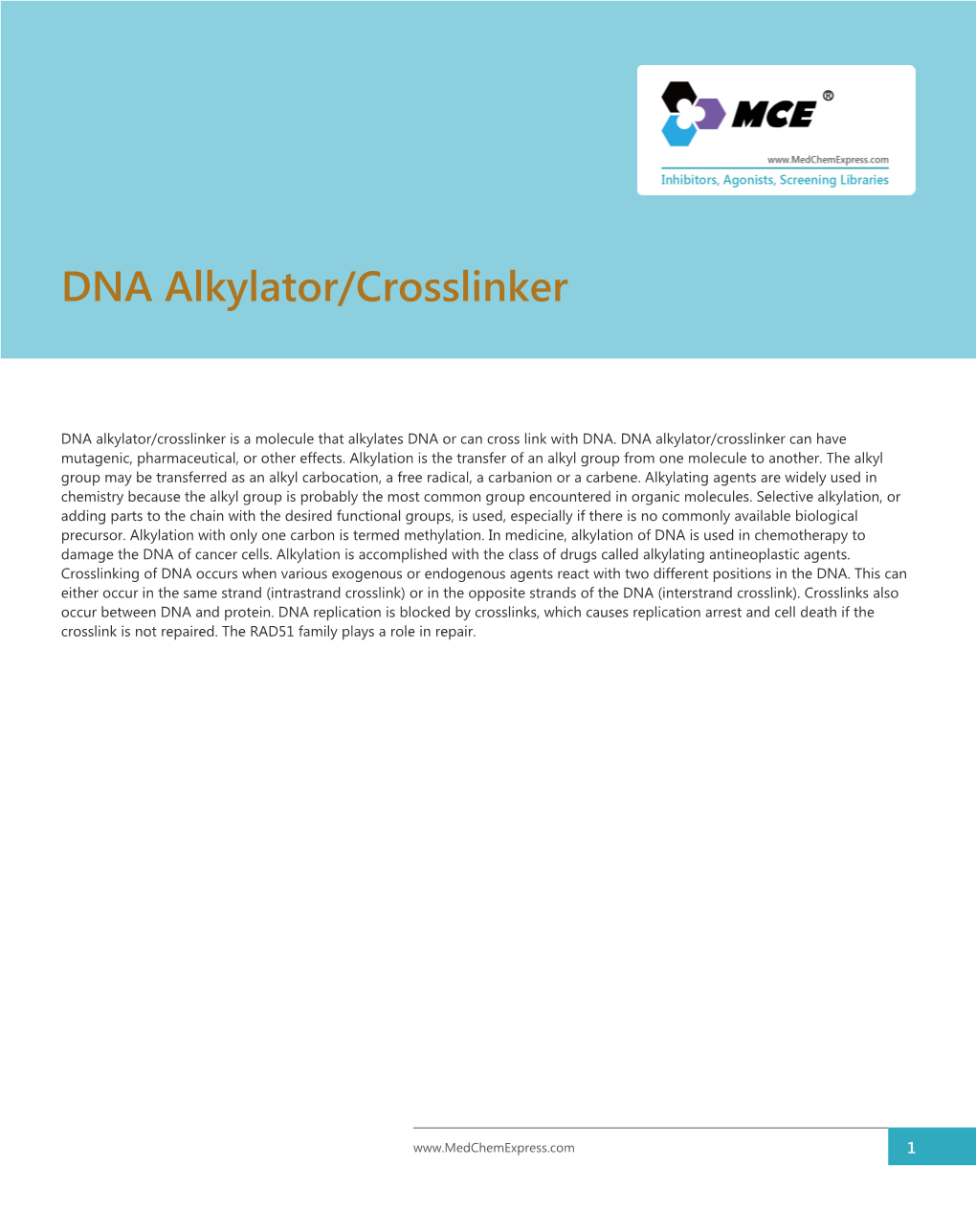 DNA Alkylator/Crosslinker