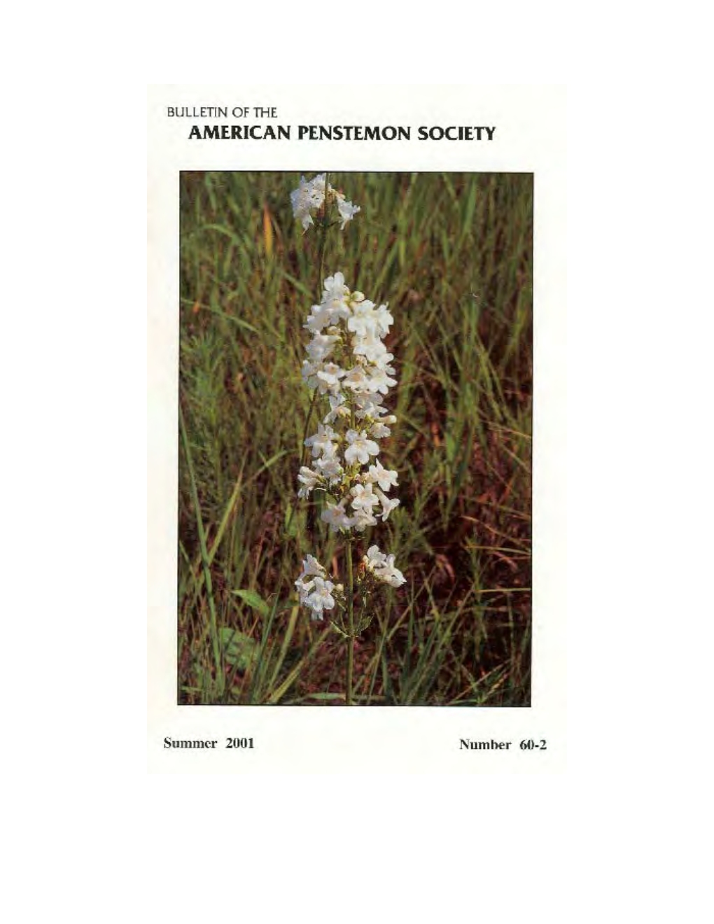 2001 Volume 60 Issue 2