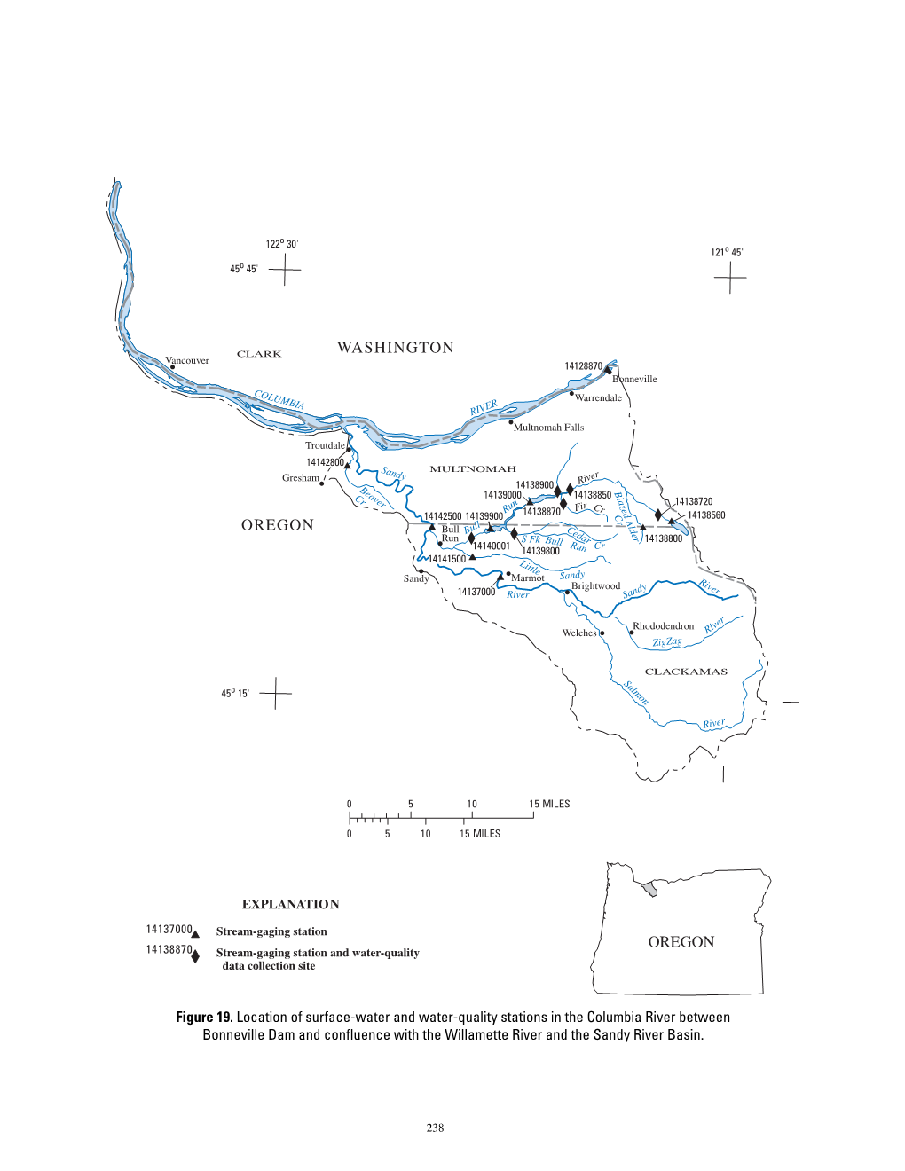 Oregon Water Data Report, Water Year 2005--Bull Run Basin Below