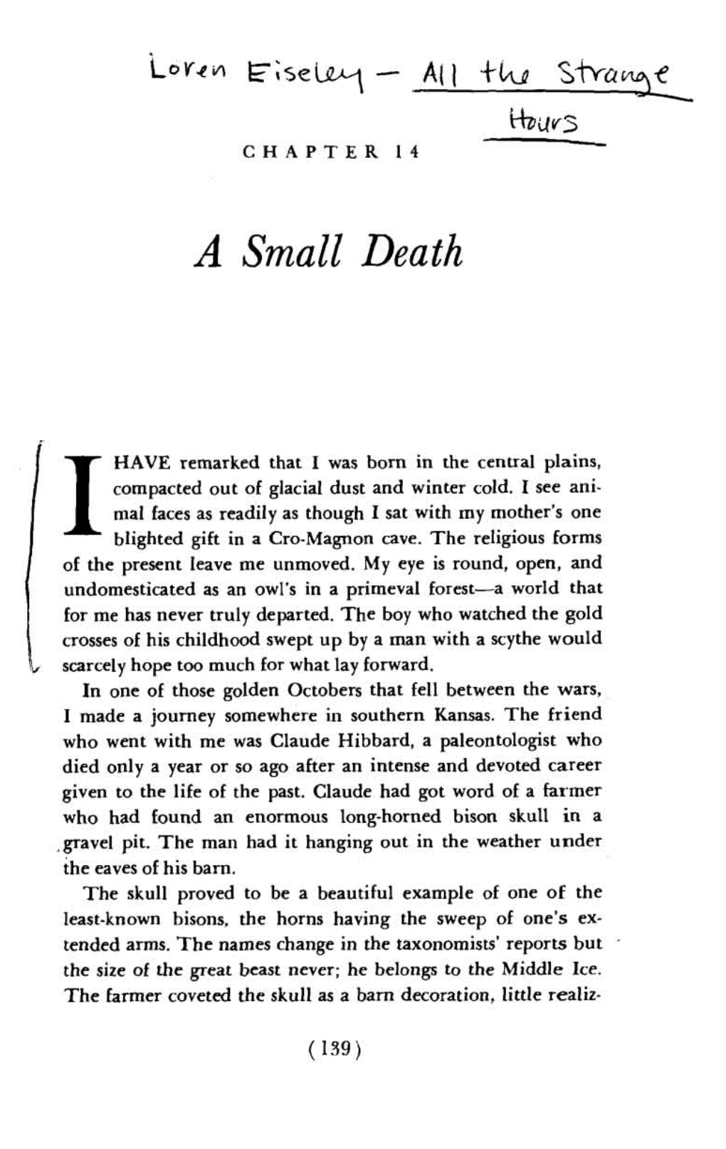 A Small Death