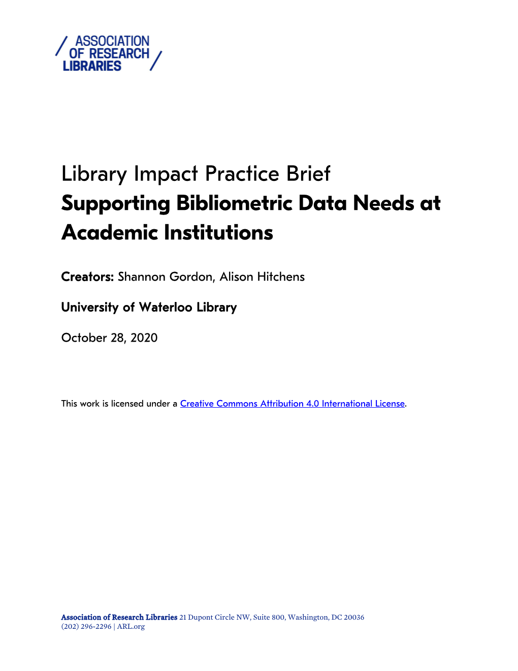 Supporting Bibliometric Data Needs at Academic Institutions