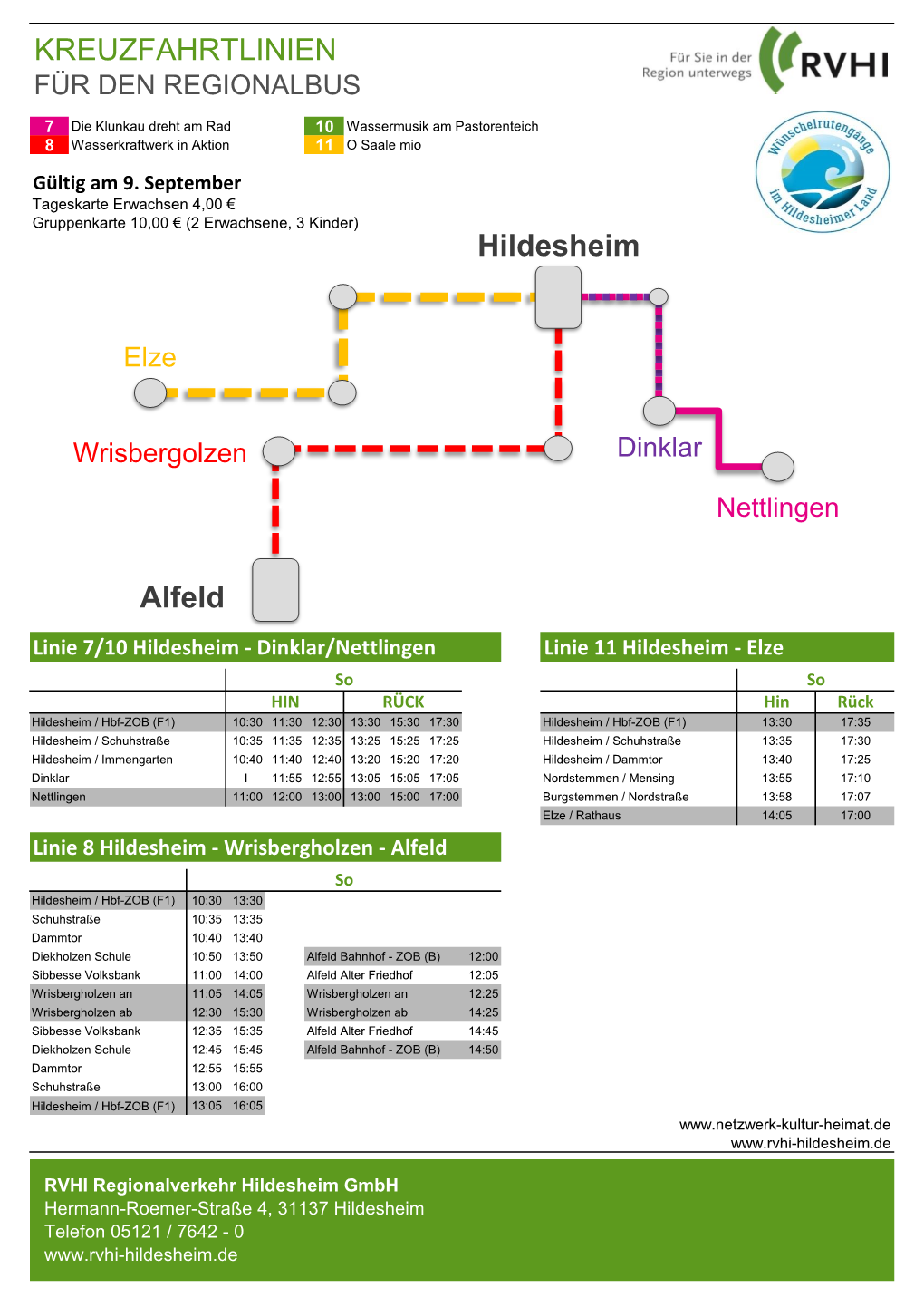 KREUZFAHRTLINIEN Hildesheim Alfeld