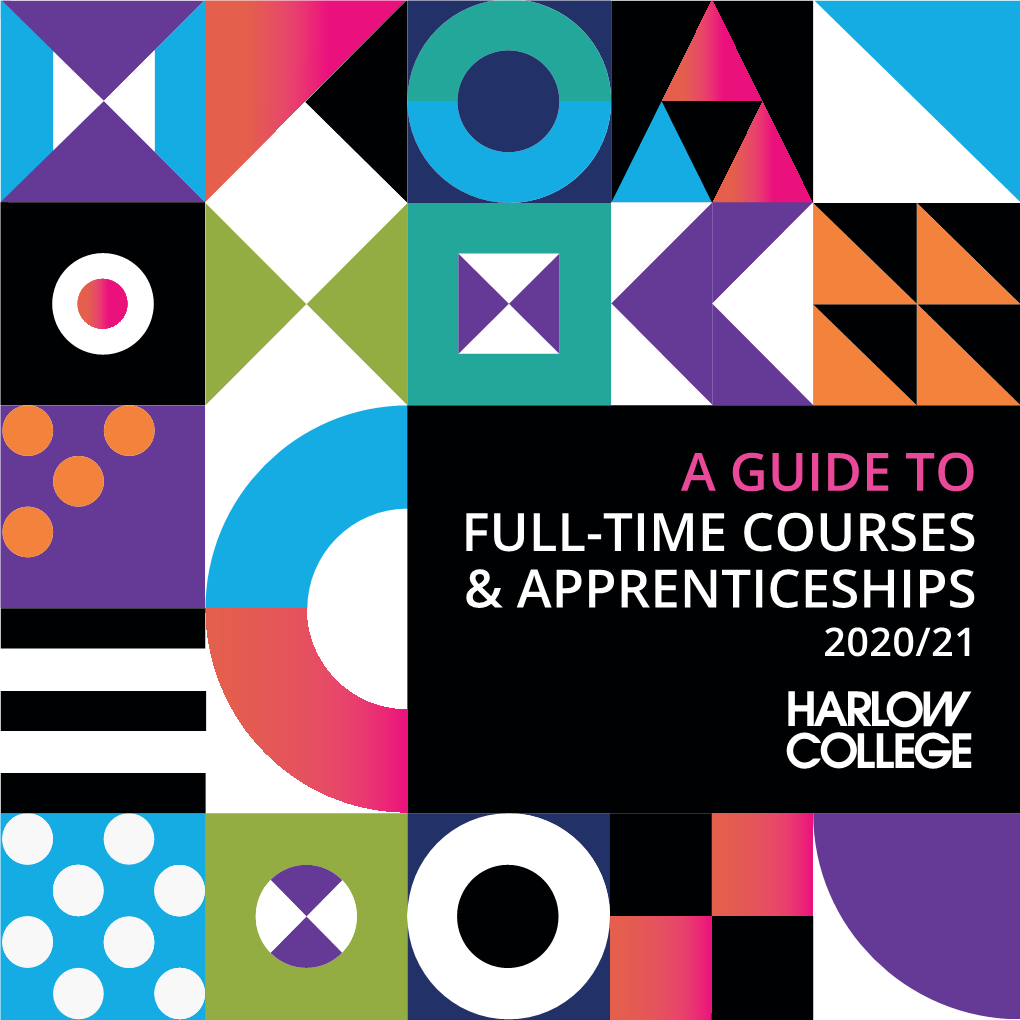 A Guide to Full-Time Courses & Apprenticeships 2020/21