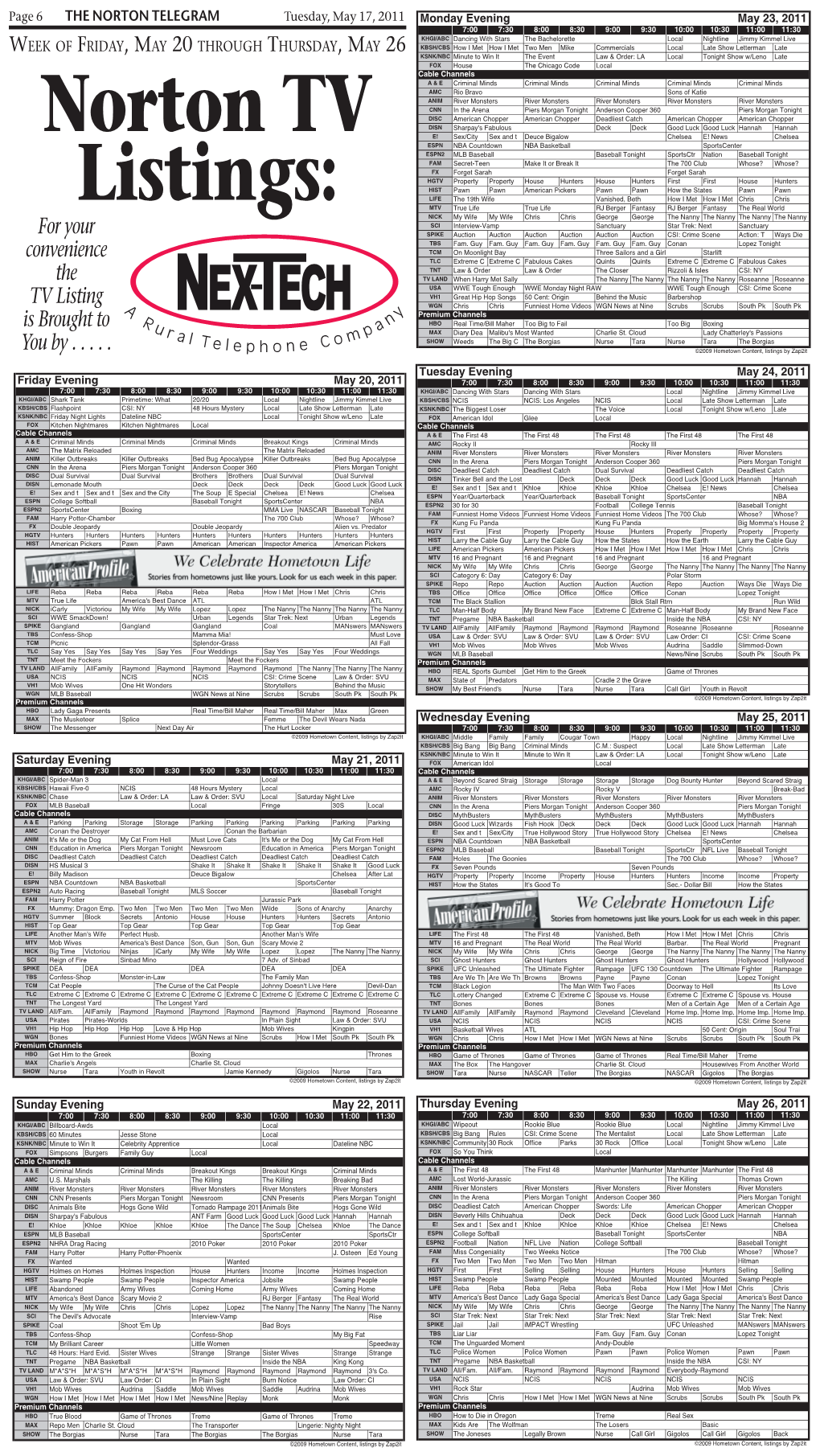 6 5-17-11 TV Guide.Indd