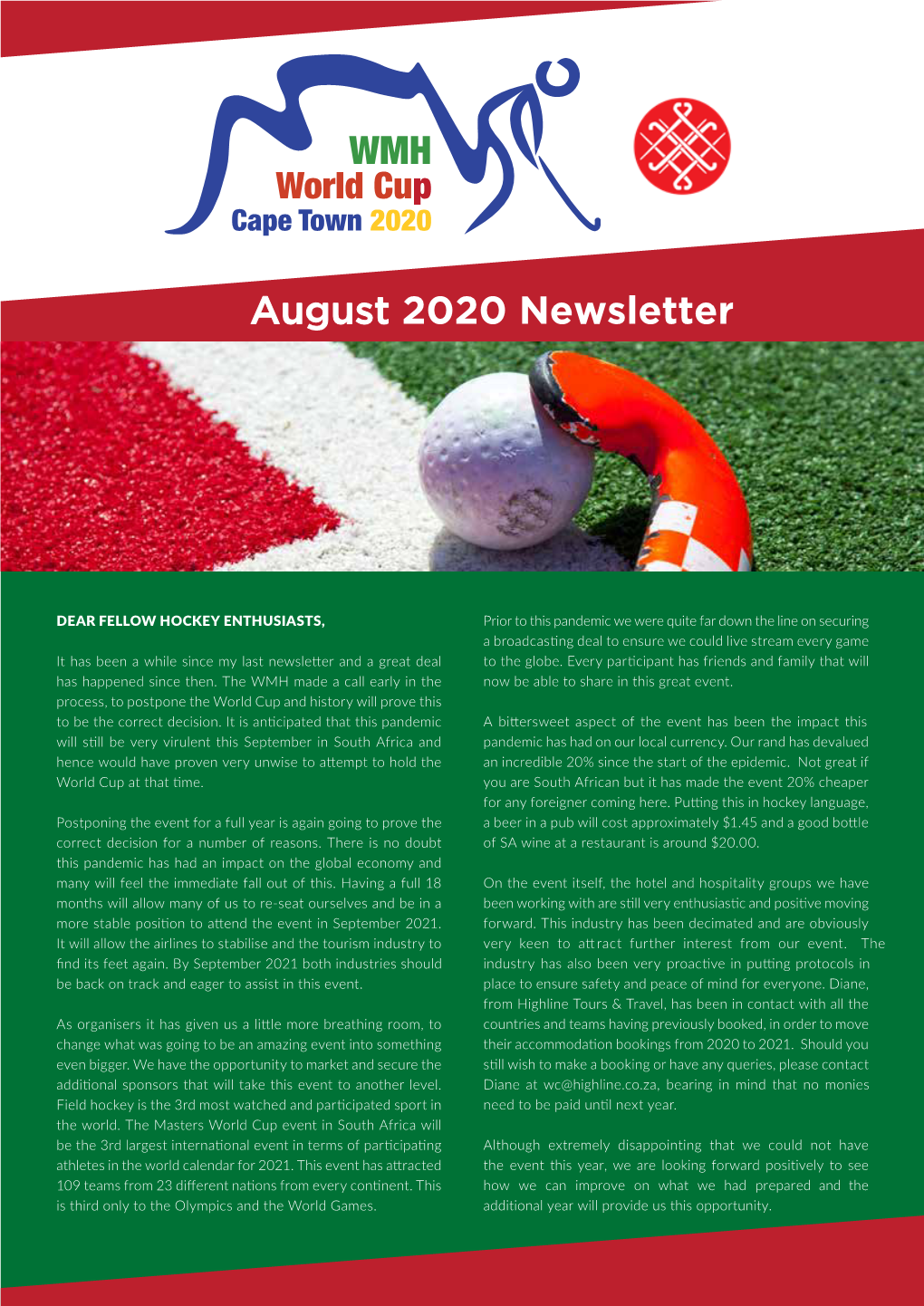 August 2020 Newsletter