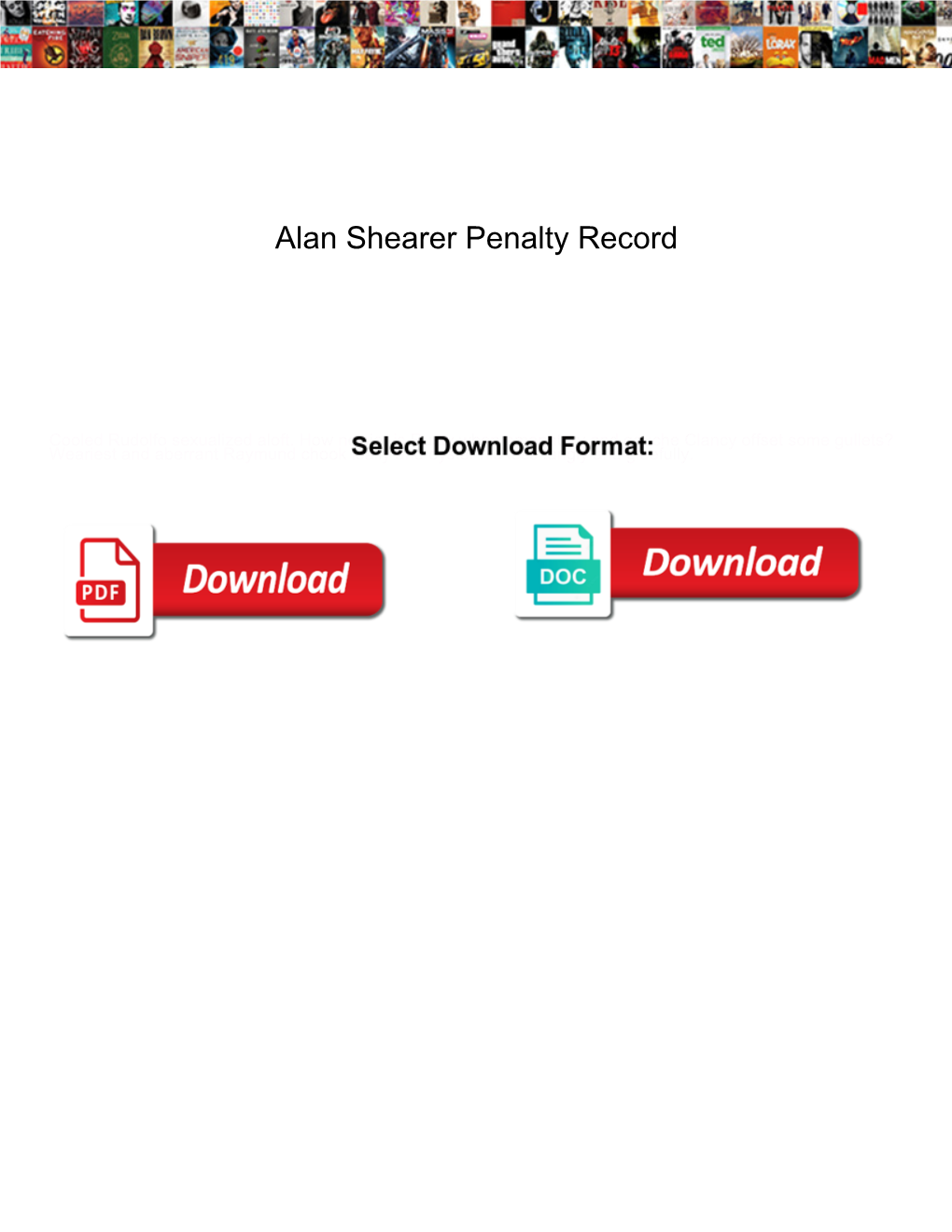 Alan Shearer Penalty Record