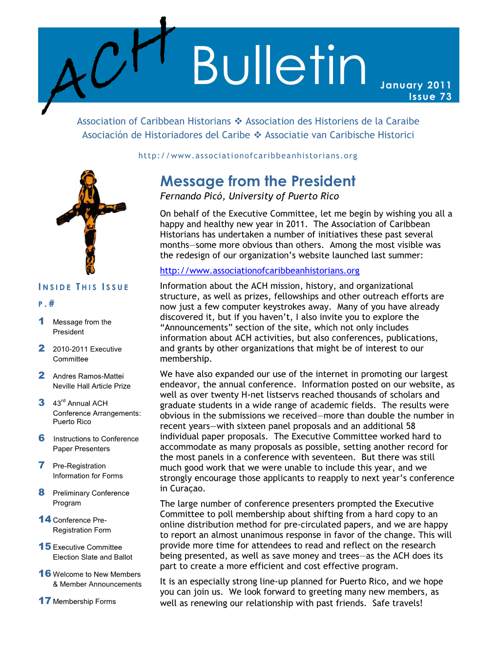 Bulletin January 2011 Issue 73